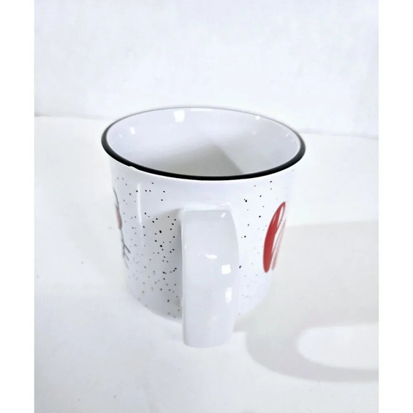 New Stylish Hello Kitty Coffee Mug, Hot or Cold, White & Red, 20fl oz - Picture 4 of 7